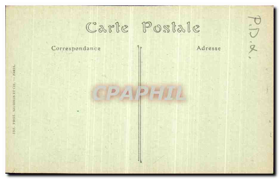 Paris — Notre-Dame — Contreforts et Gargouilles — Éditeur : Phot. Néubuin et Cie, Paris, n° 122-E.B. — Verso
