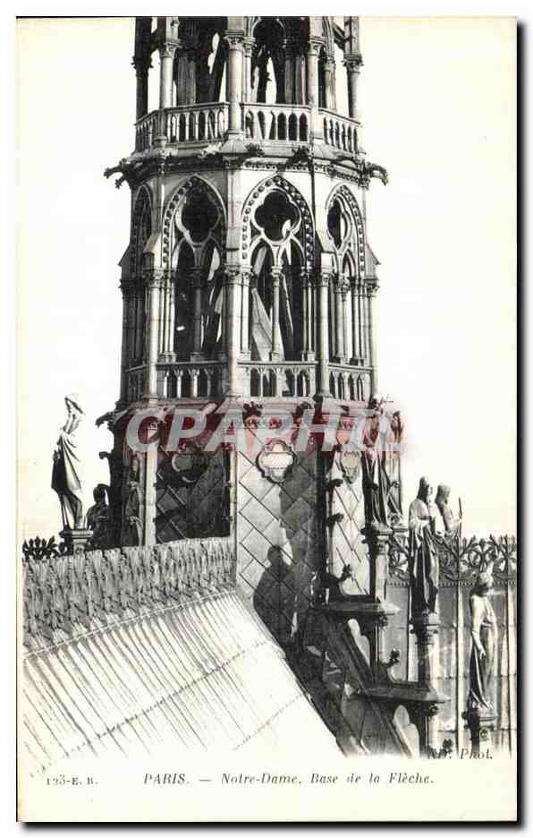 CPA Paris Notre Dame Base de la fleche 