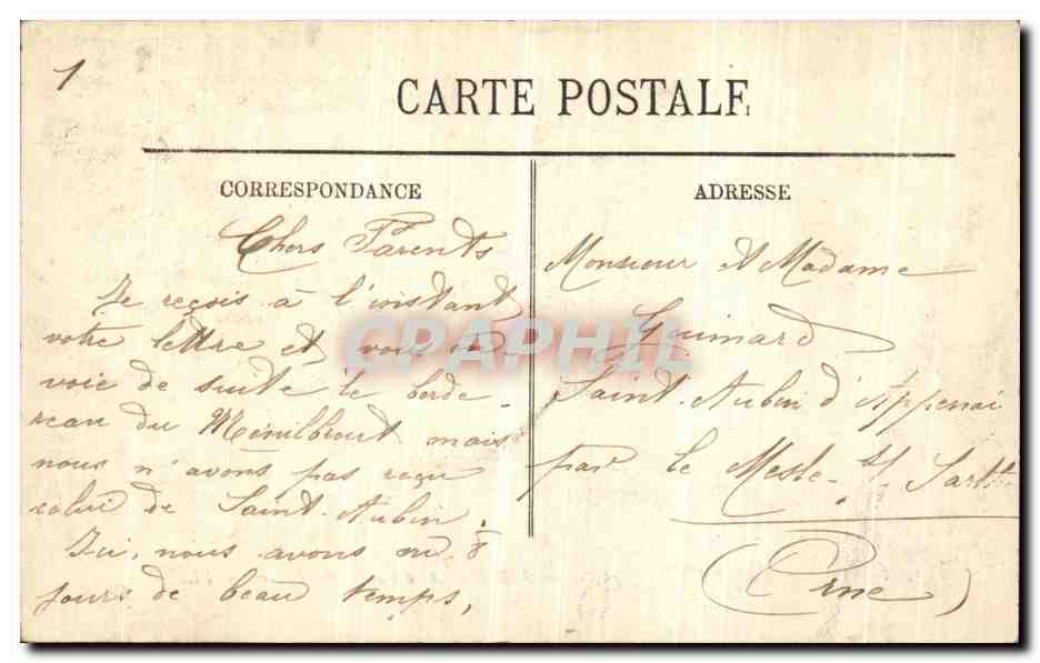 CPA Inondations de Paris A la Gare Saint Lazare — Rückseite