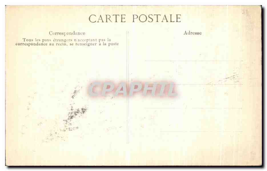 CPA Crue de la Seine Paris Tramway de Versailles Louvre — Rückseite
