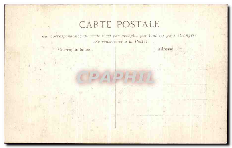 Crue de la Seine — Janvier 1910 — Paris — Rue du Bac et Rue de Lille — Rückseite