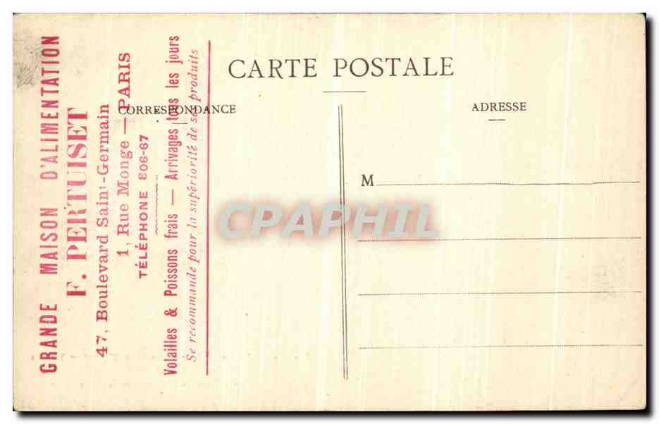 La Inundación del Sena — Enero-Febrero 1910 — Quai de Passy — J.H. — Reverso