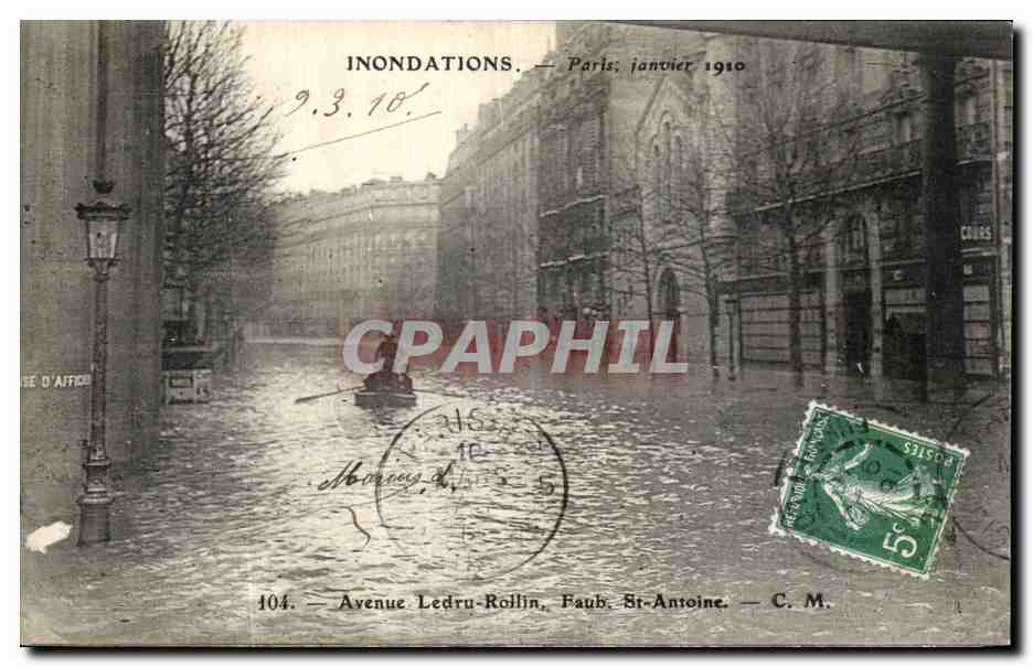 Inondations — Paris; janvier 1910 — C. M. — n° 104