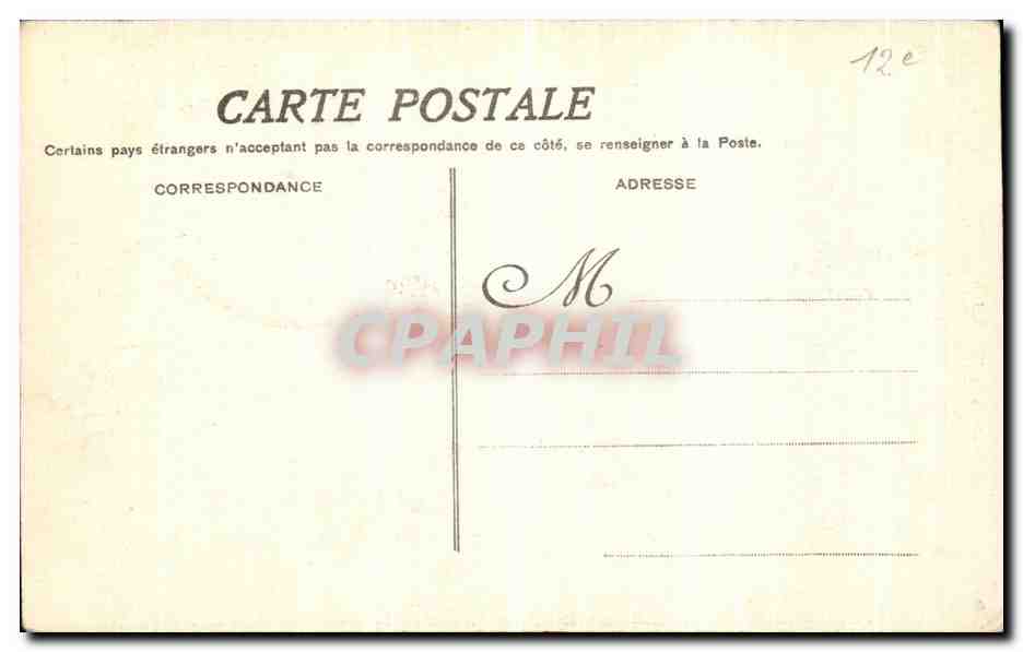 CPA Paris Inondations La rue de Lyon prise Rue Parrot  — Rückseite