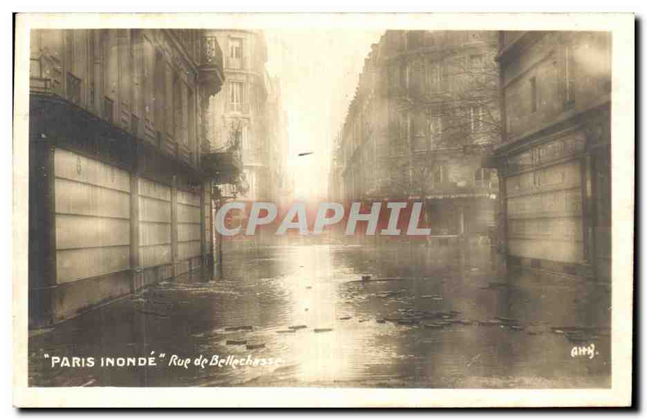 CPA Paris Inonde Rue De Bellechasse