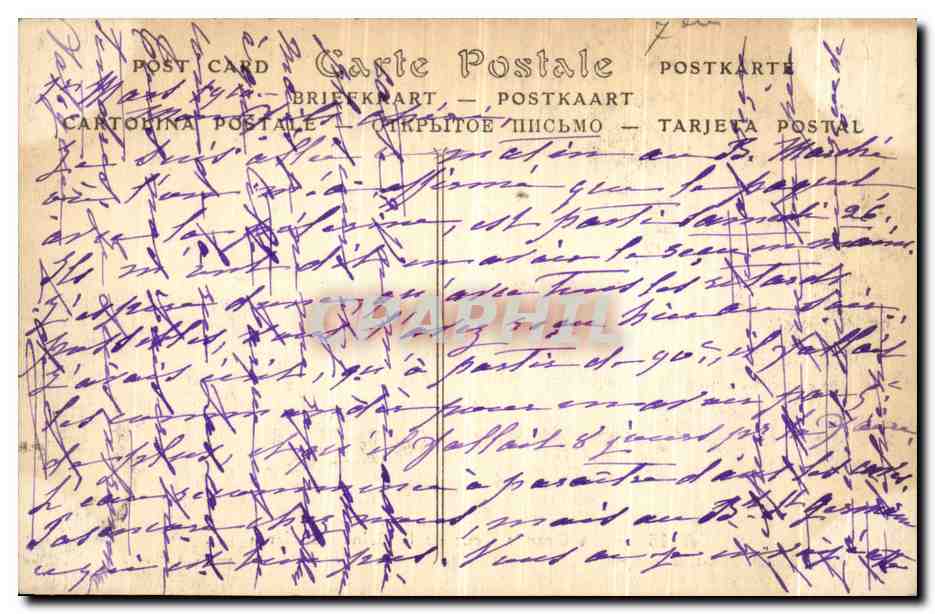 Paris — La Grande Crue de la Seine (Janvier 1910) — Établissement de passerelles au chevalet Rue Bellechasse — NDI Phur — Verso