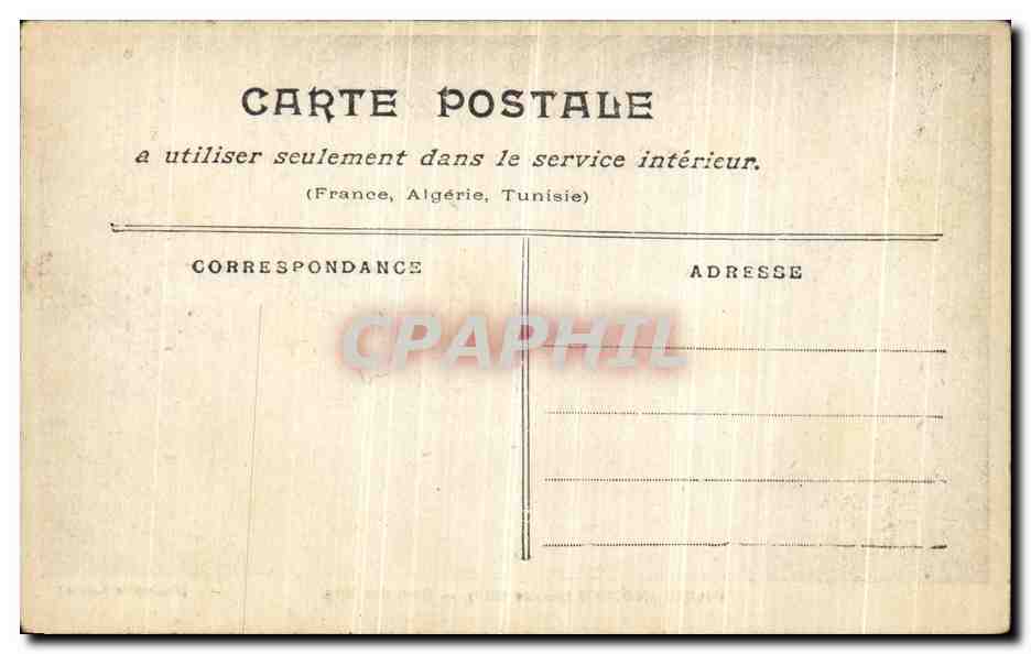 Paris inondé (janvier 1910) — Rue du Bac — Collection Tarida — Rückseite