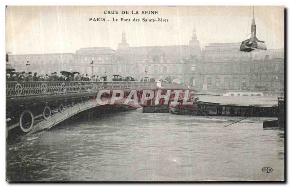 CPA Paris Pont des Saints Peres