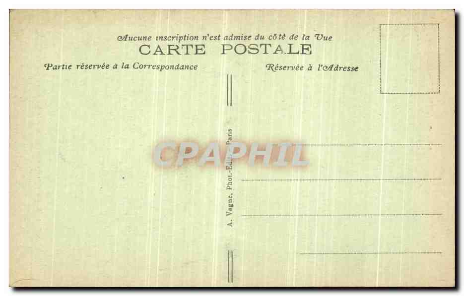 CPA Paris Montmartre Basilique du Sacre Coeur Le campanile — Rückseite