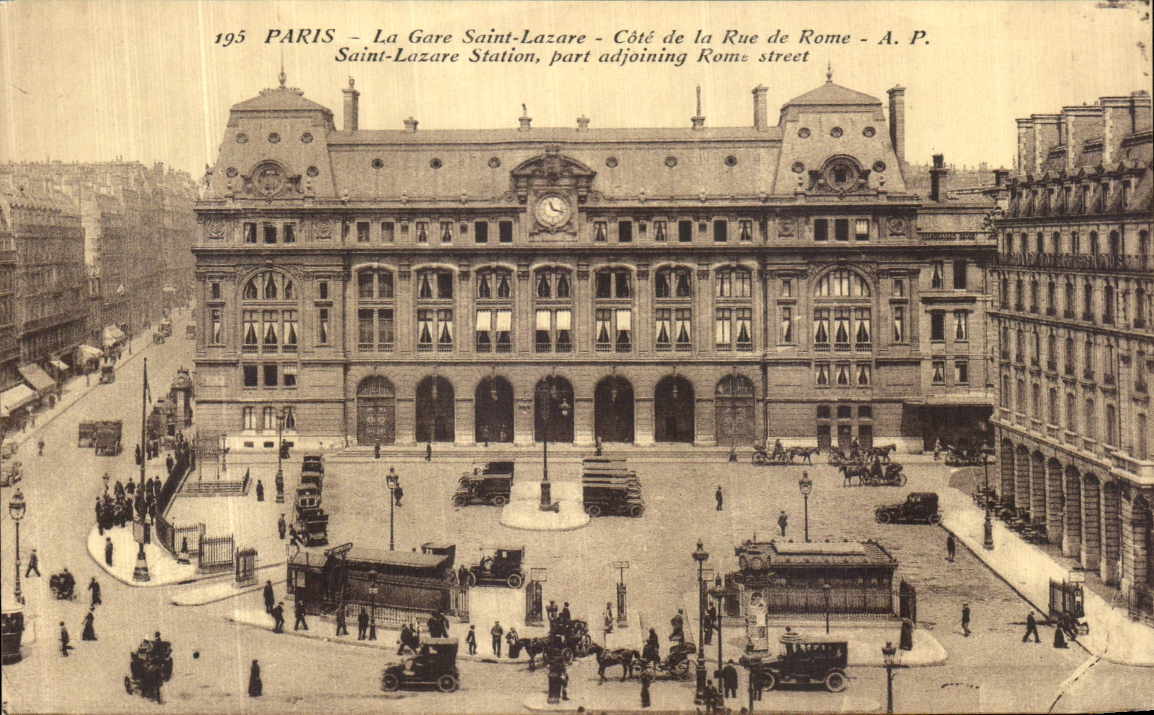 CPA Paris La Gare Saint Lazare Cote de la Rue de Rome