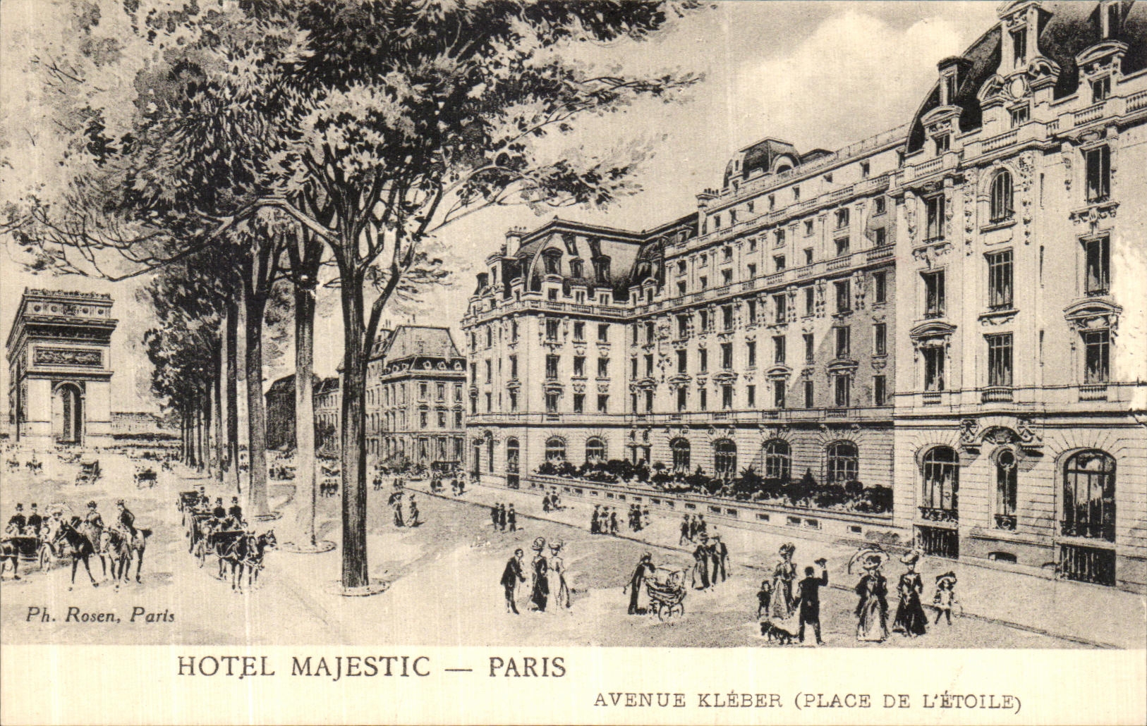 CPA Paris Hotel Majestic Aveneu kleber place de l Etoile 