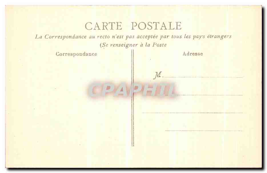 CPA Paris Hotel Majestic Aveneu kleber place de l Etoile  — Rückseite