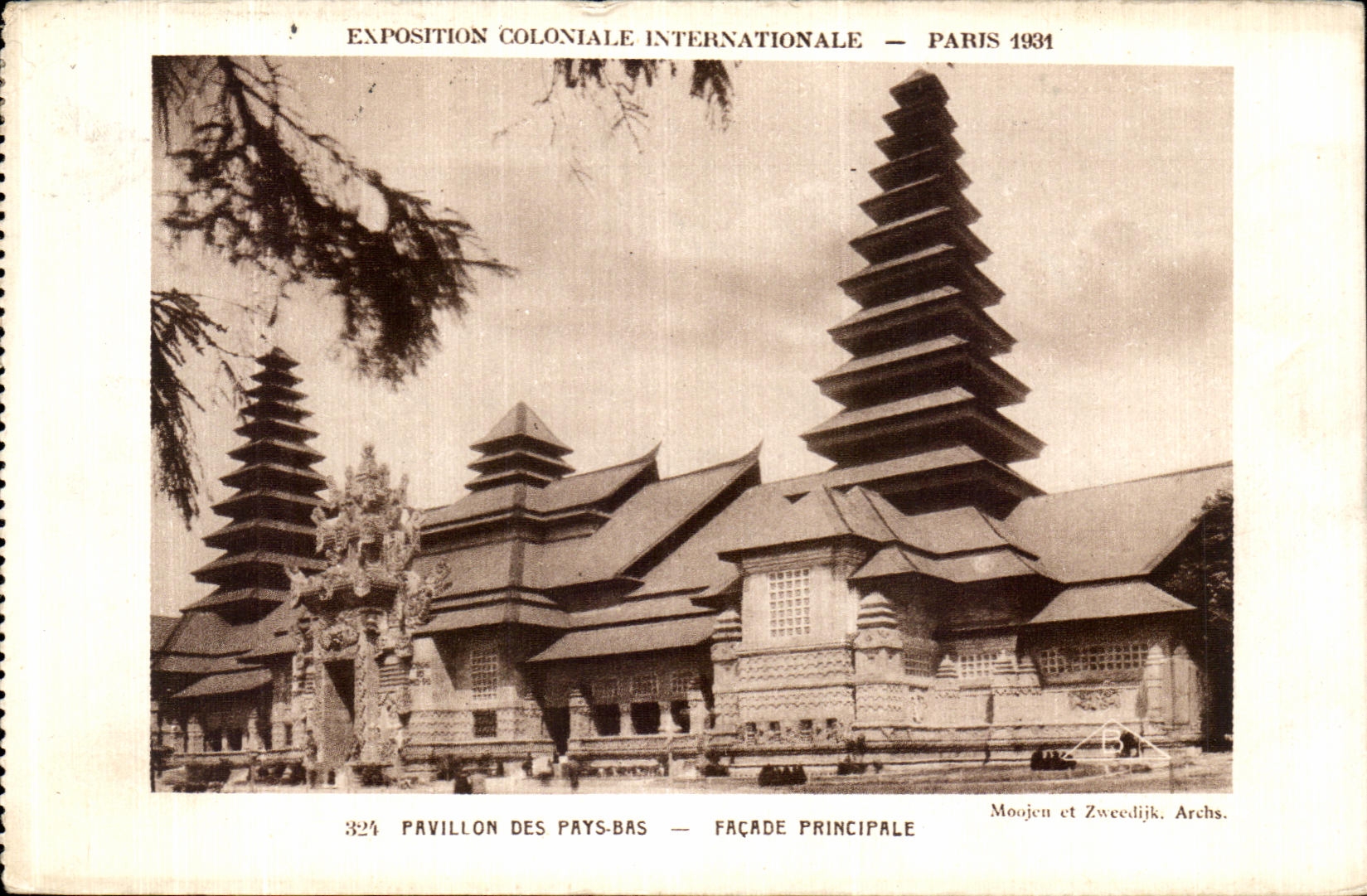 CPA Paris Exposition Internationale 1931 Pavillon des Pays Bas Facade principale
