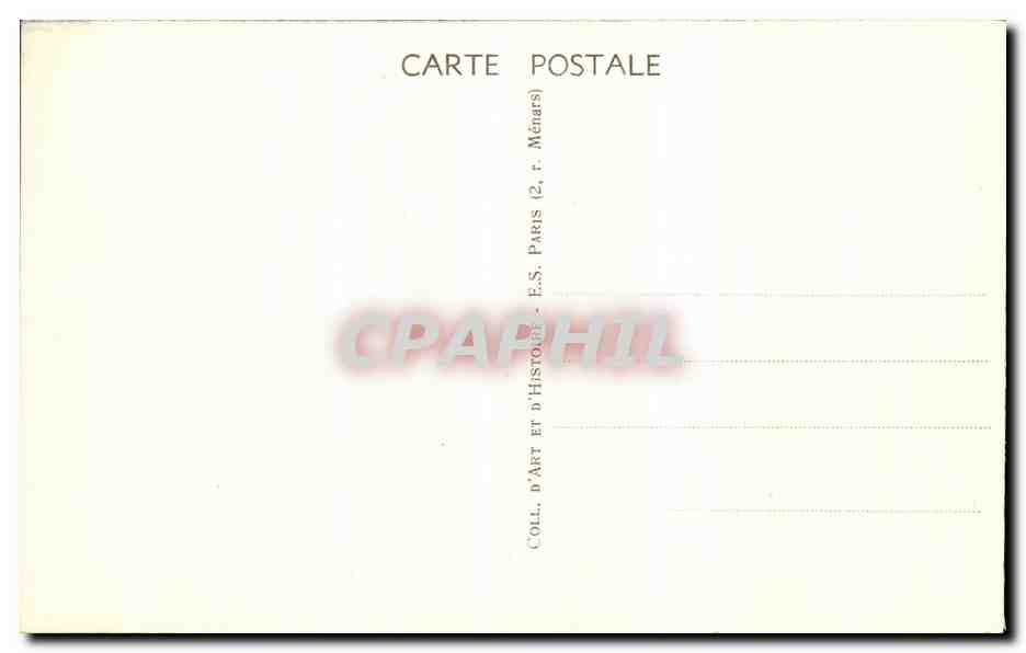 CPA Paris Fontaine de L Egvptienne Rue de Sevres — Rückseite