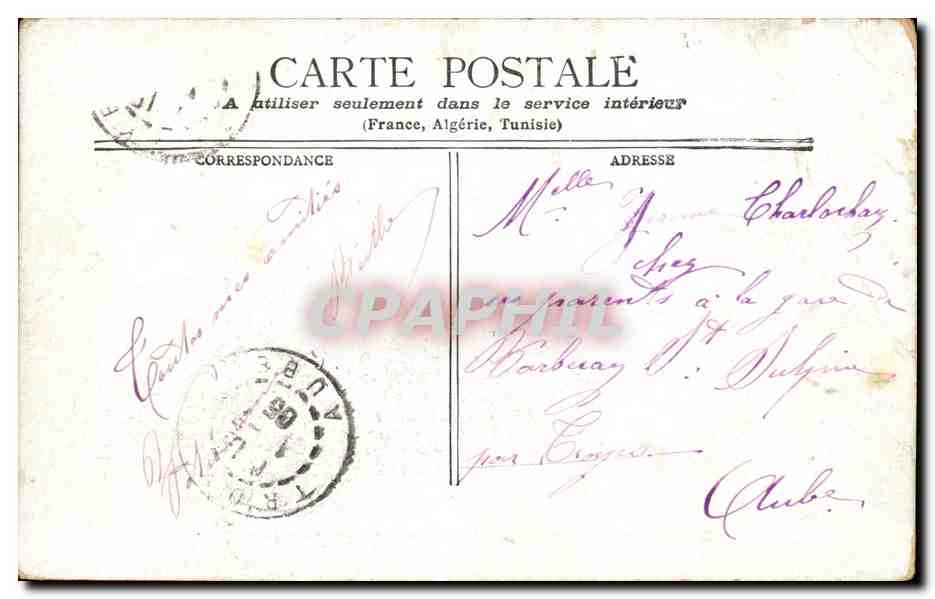 CPA Paris Le Grand Palais Vu Des Champs Elysees — Verso