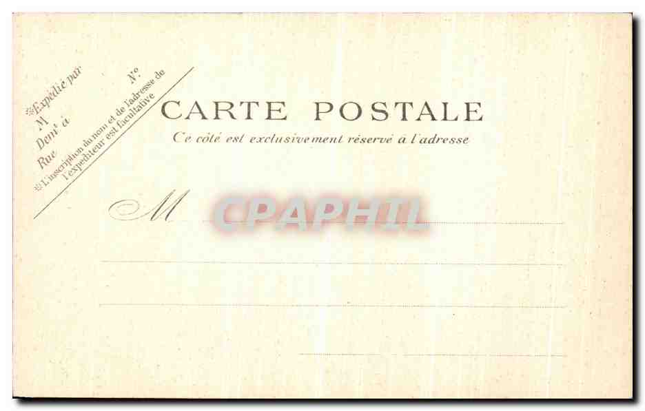 CPA Paris Monument de Chevreuil Jardin des plantes  — Rückseite