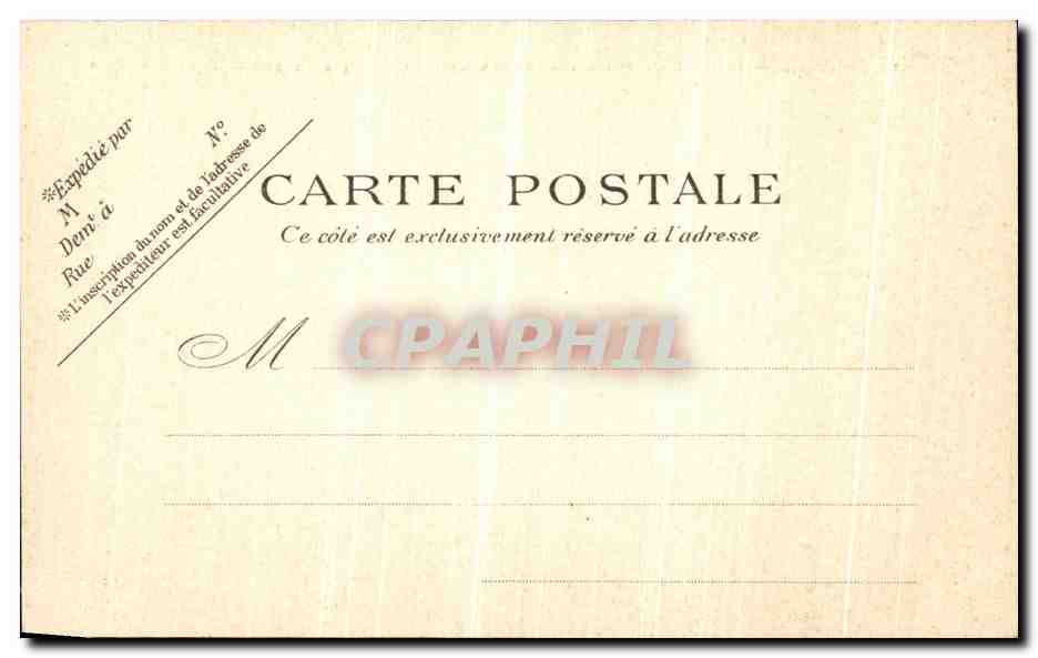 CPA Paris Parc Montsouris Monument du colonel Flatters — Verso