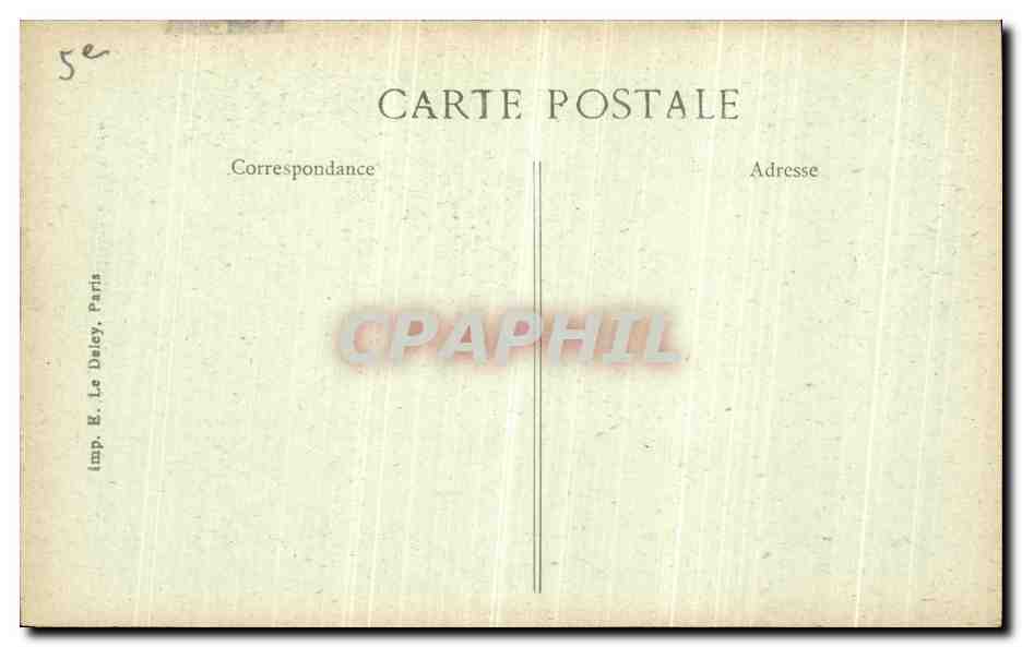 CPA Paris L Eglise Saint Julien Pauvre Statue de Vincent de Paul — Verso