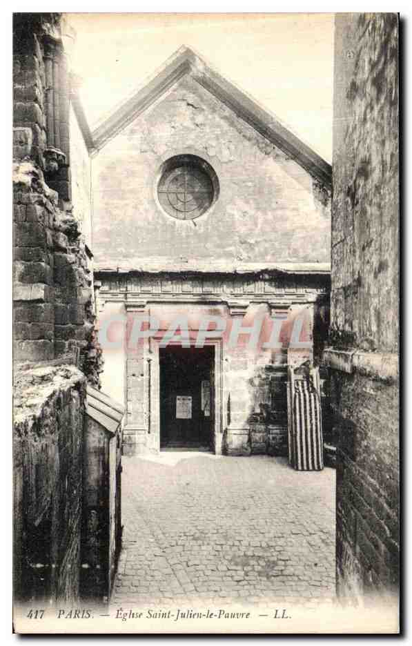 CPA Paris L Eglise Saint Julien Pauvre 