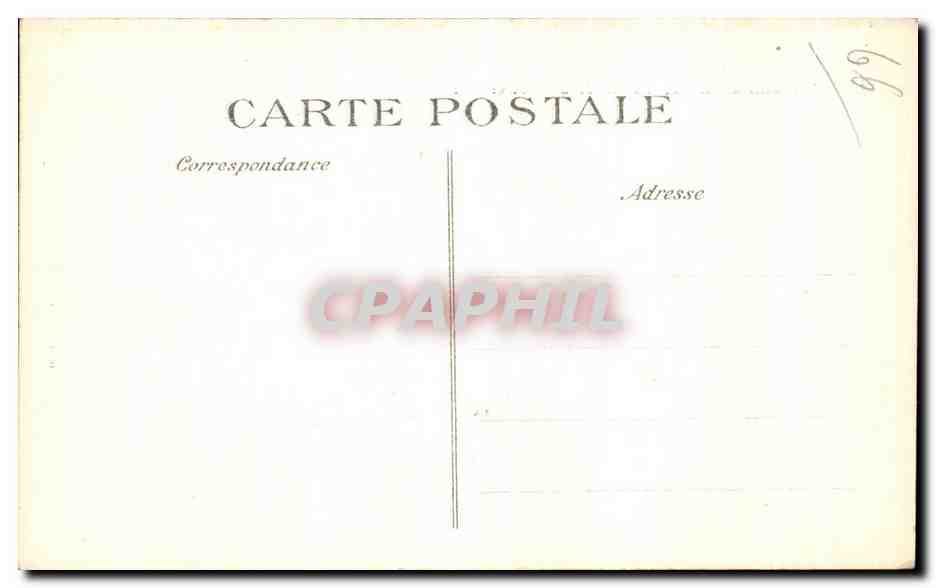 CPA Paris Le Pantheon et la Statue de JJ Rousseau — Rückseite
