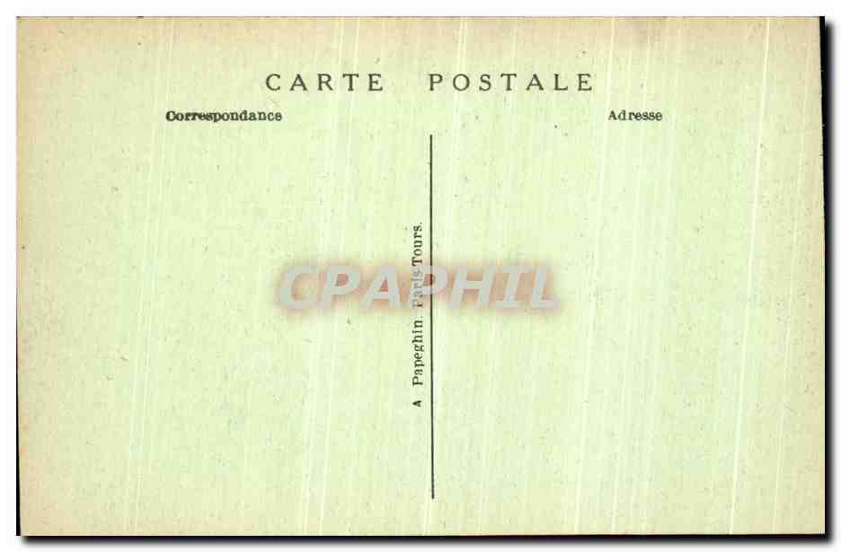 CPA Paris Le Lion de Belfort decire le milieu de la Place Denfert Rochereau — Rückseite