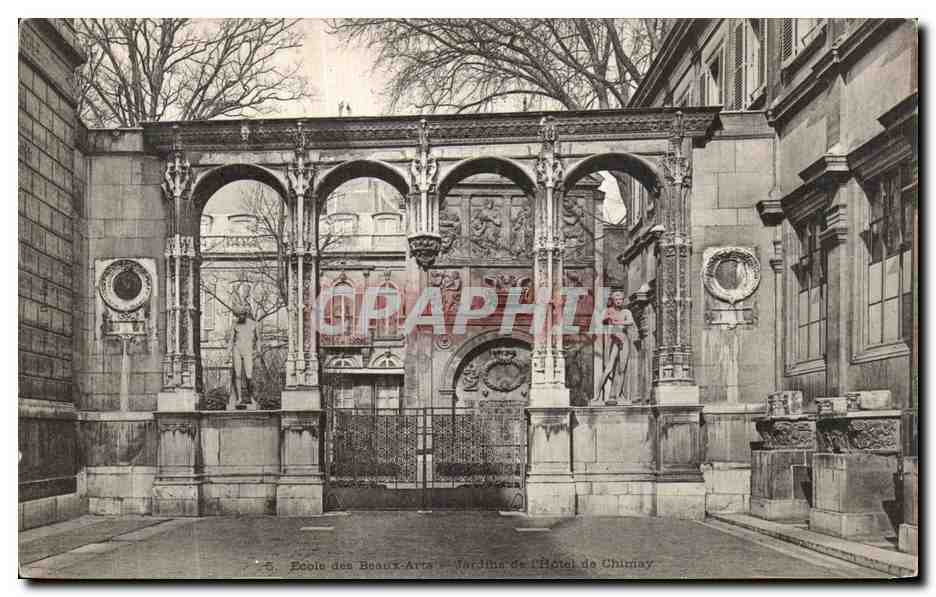 CPA Ecole des Beaux Arts Jardin de l Hotel de Chimay
