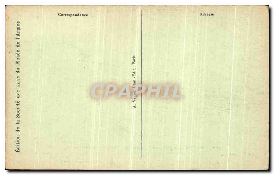 CPA Paris Hotel de Invalides Tombeau de Napoleon 1er — Verso