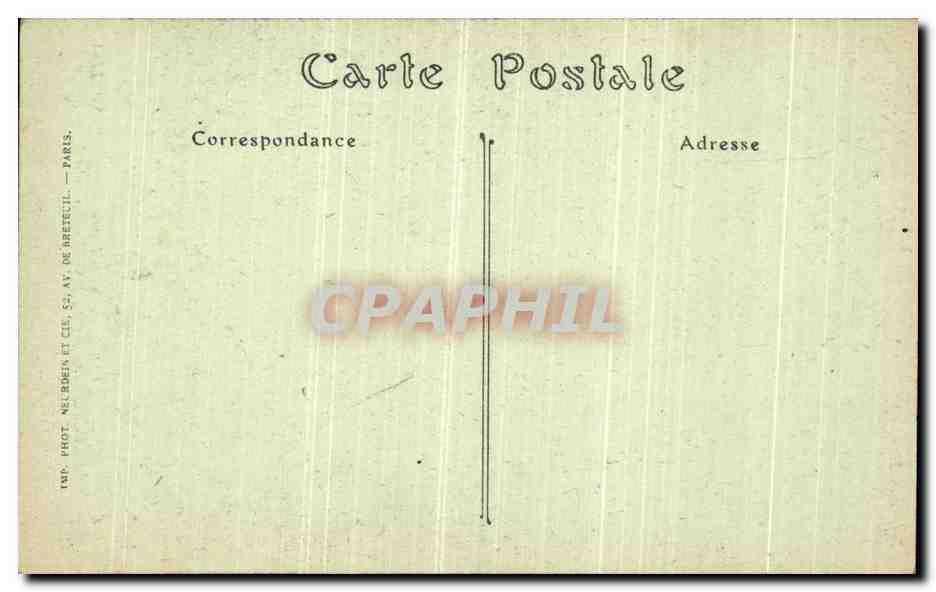 CPA Paris Notre Dame Facade Statues du Portail de gauche — Verso
