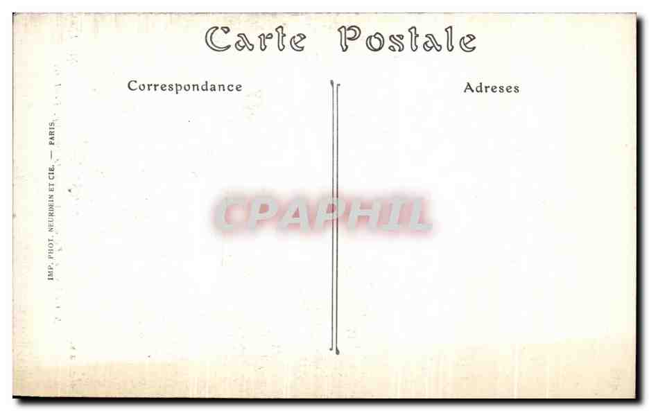 CPA Paris Notre Dame Facade Portail de gauche Pentures — Verso