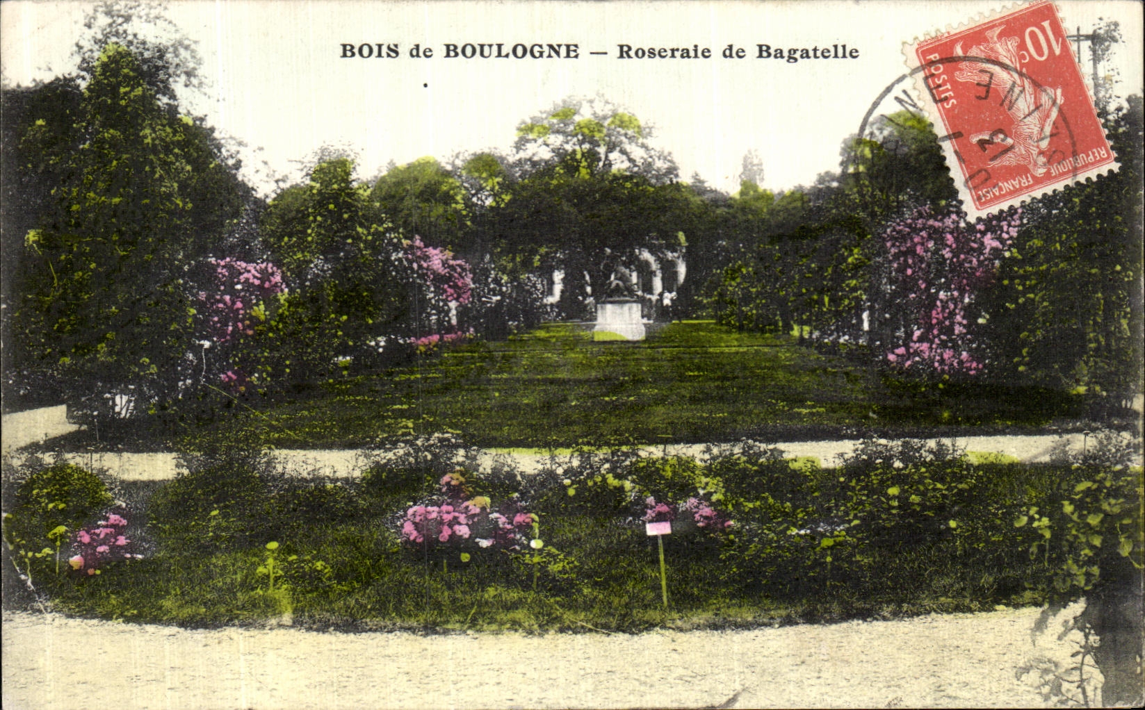 CPA Paris Bois de Boulogne Roserale de Bagatelle