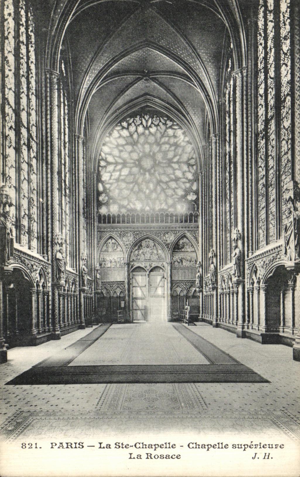 CPA Paris La Sainte Chapelle Superieure La Rosace