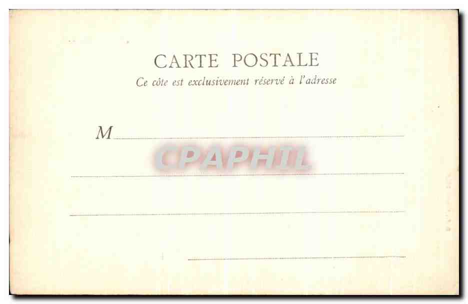 CPA Paris Hotel de Ville Salle du Conseil — Rückseite