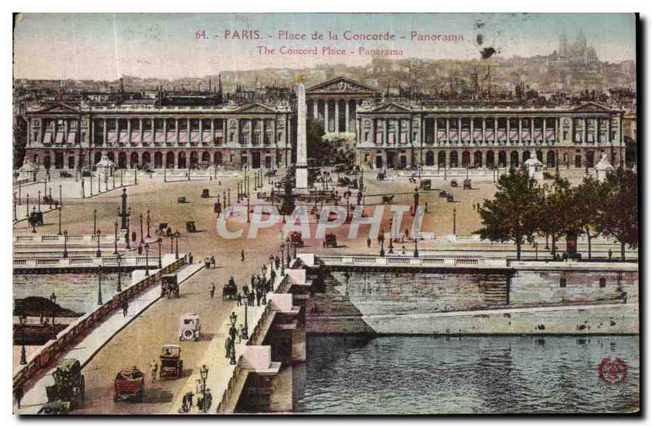 CPA Paris Place de la Concorde Panorama