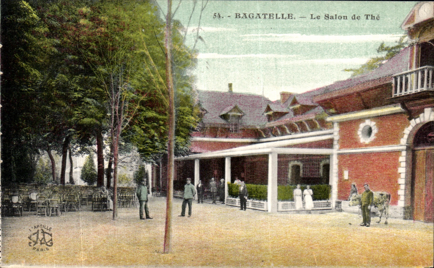 CPA Paris Bagatelle Le Salon de The Vache