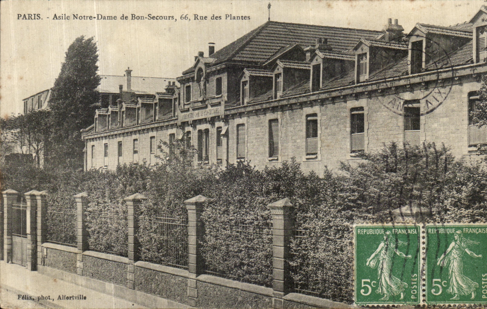 Paris - Asile Notre-Dame de Bon-Secours, 66 Rue des Plantes — Félix, phot. Alfortville