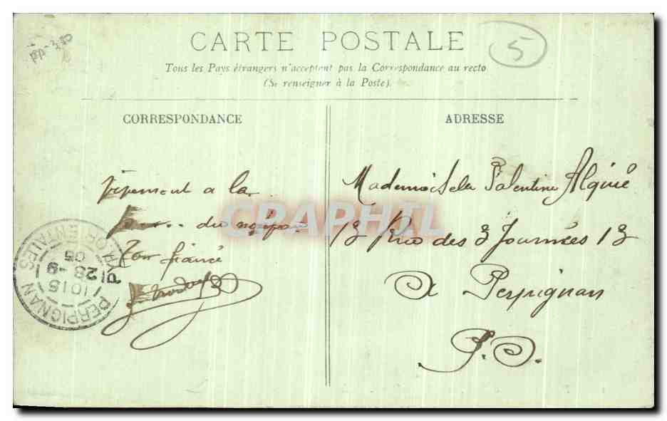 CPA Paris la Seine vers Notre Dame — Rückseite