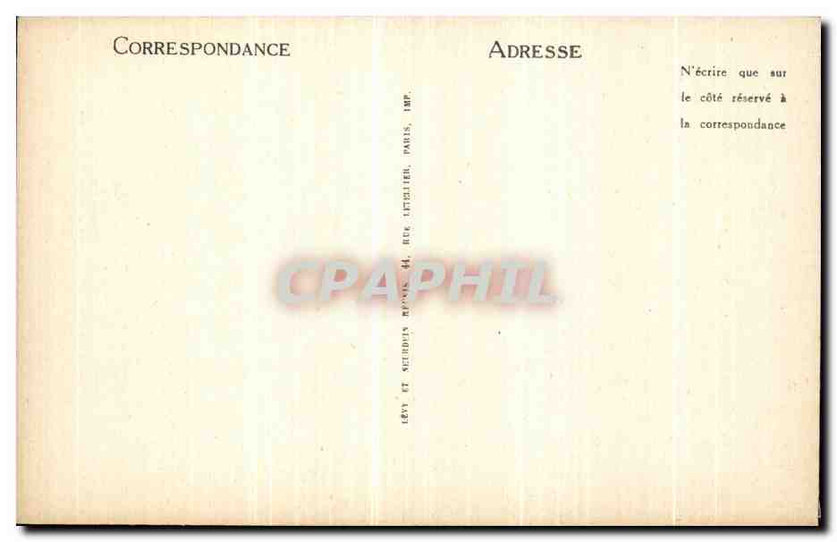 CPA Paris L Hopital Bretonneau — Verso