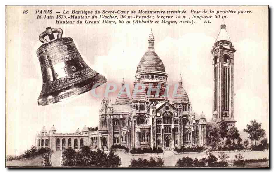 CPA Paris Basilique du Sacre Coeur de Montmartre Cloche 