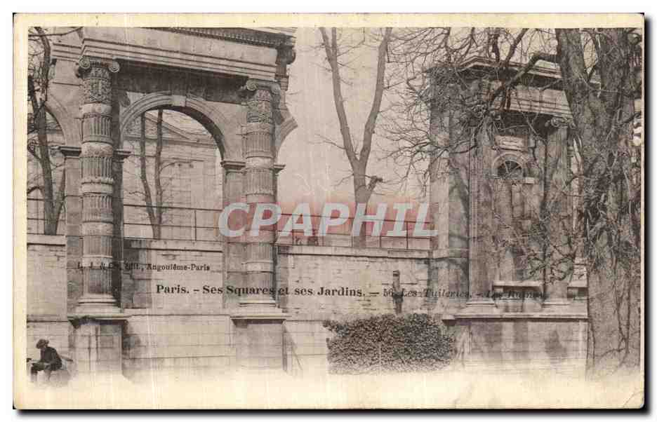 CPA Paris Ses Squares et Ses Jardins Tuileries Les ruines 