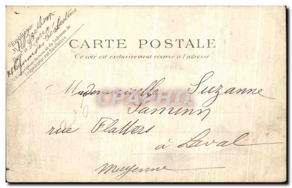 CPA Paris Le Ministere De La Justice — Rückseite