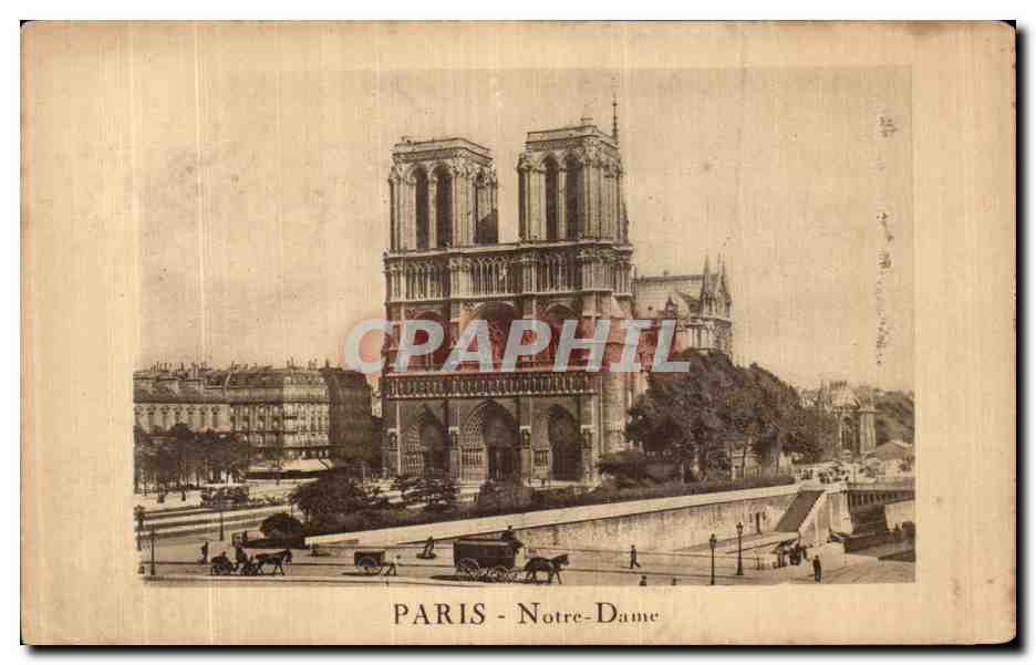 CPA Paris Notre Dame Publicite Alcool