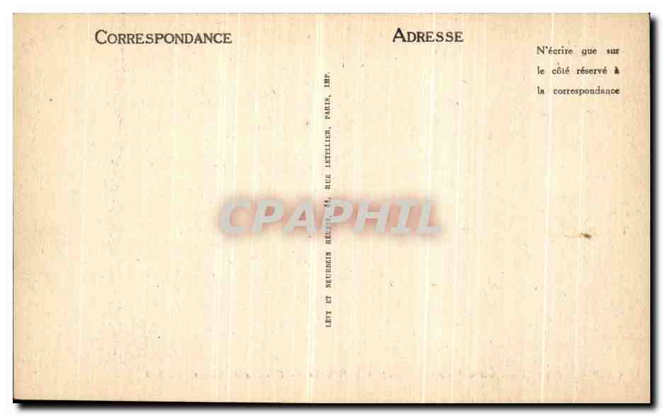 CPA Paris Notre Dame Portail de Gauche Groupe de saints — Verso