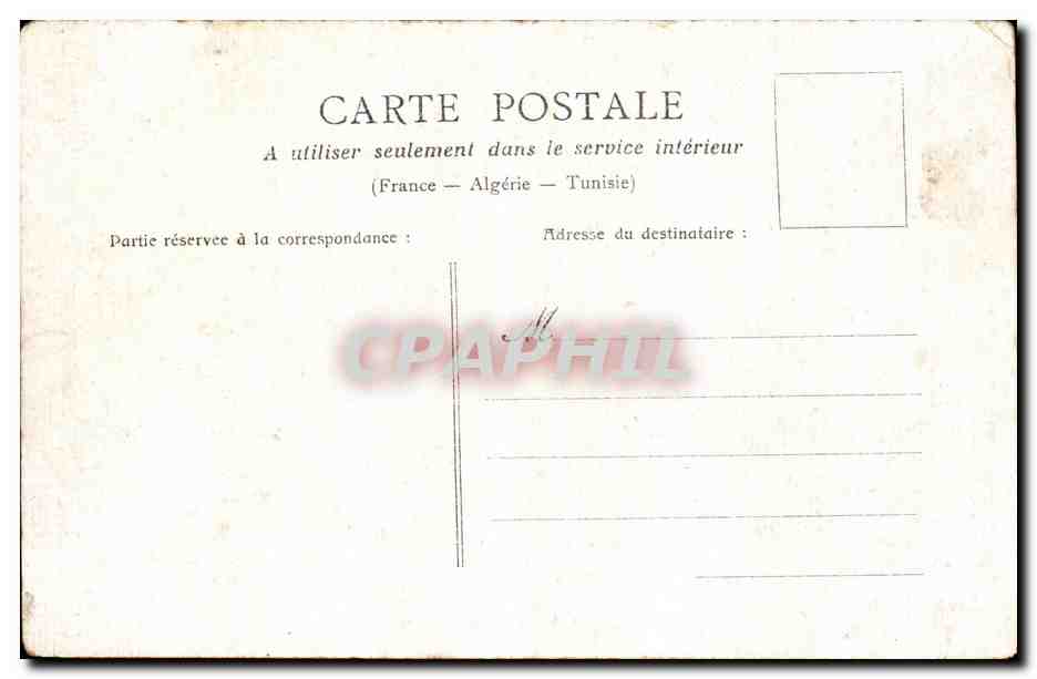 CPA Paris La Fontaine St Michel — Verso