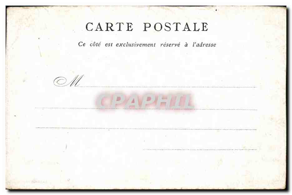 CPA Paris Bon Marche Institut — Verso