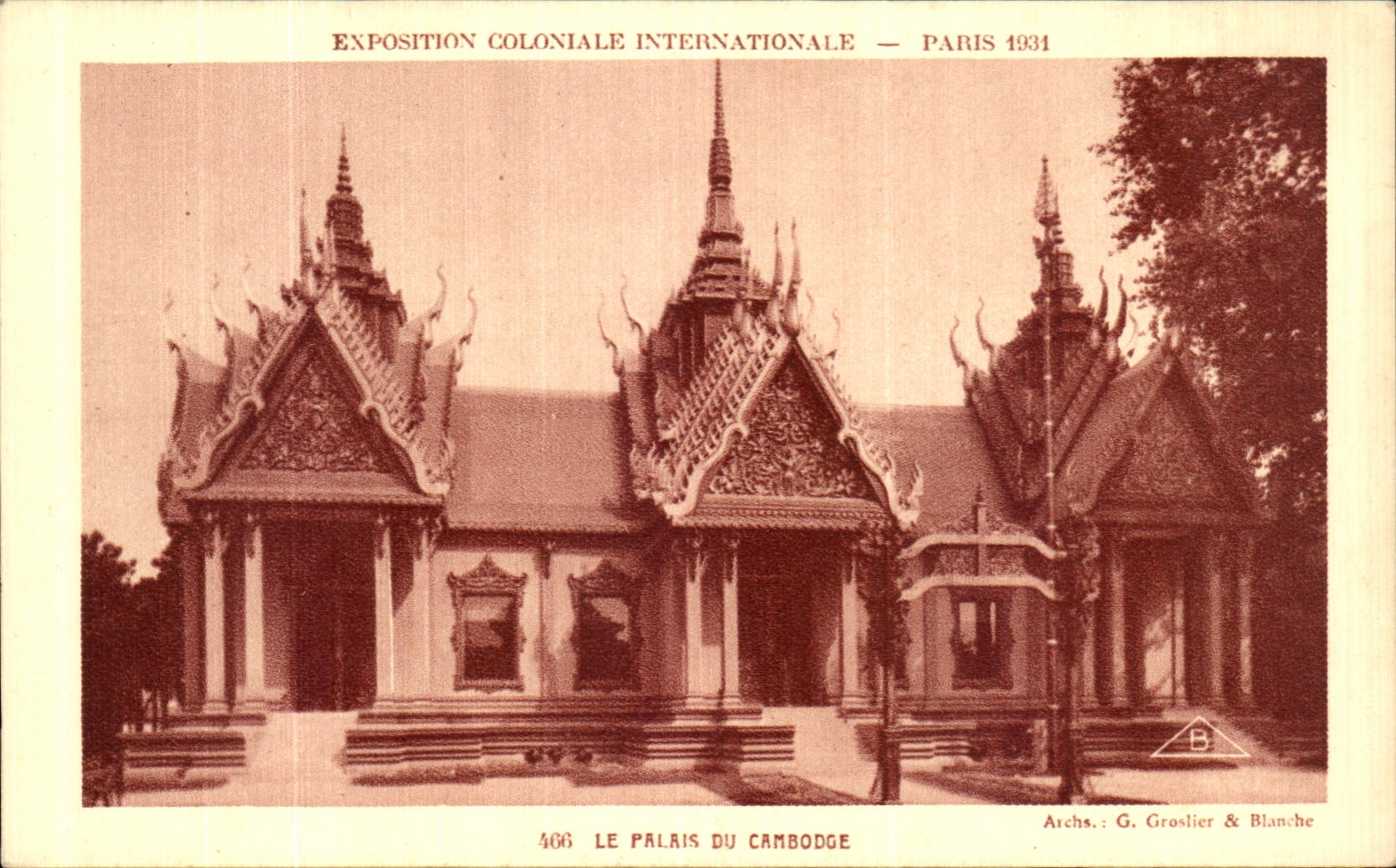 CPA Paris Exposition Coloniale Internationale 1931 Le palais du Cambodge 