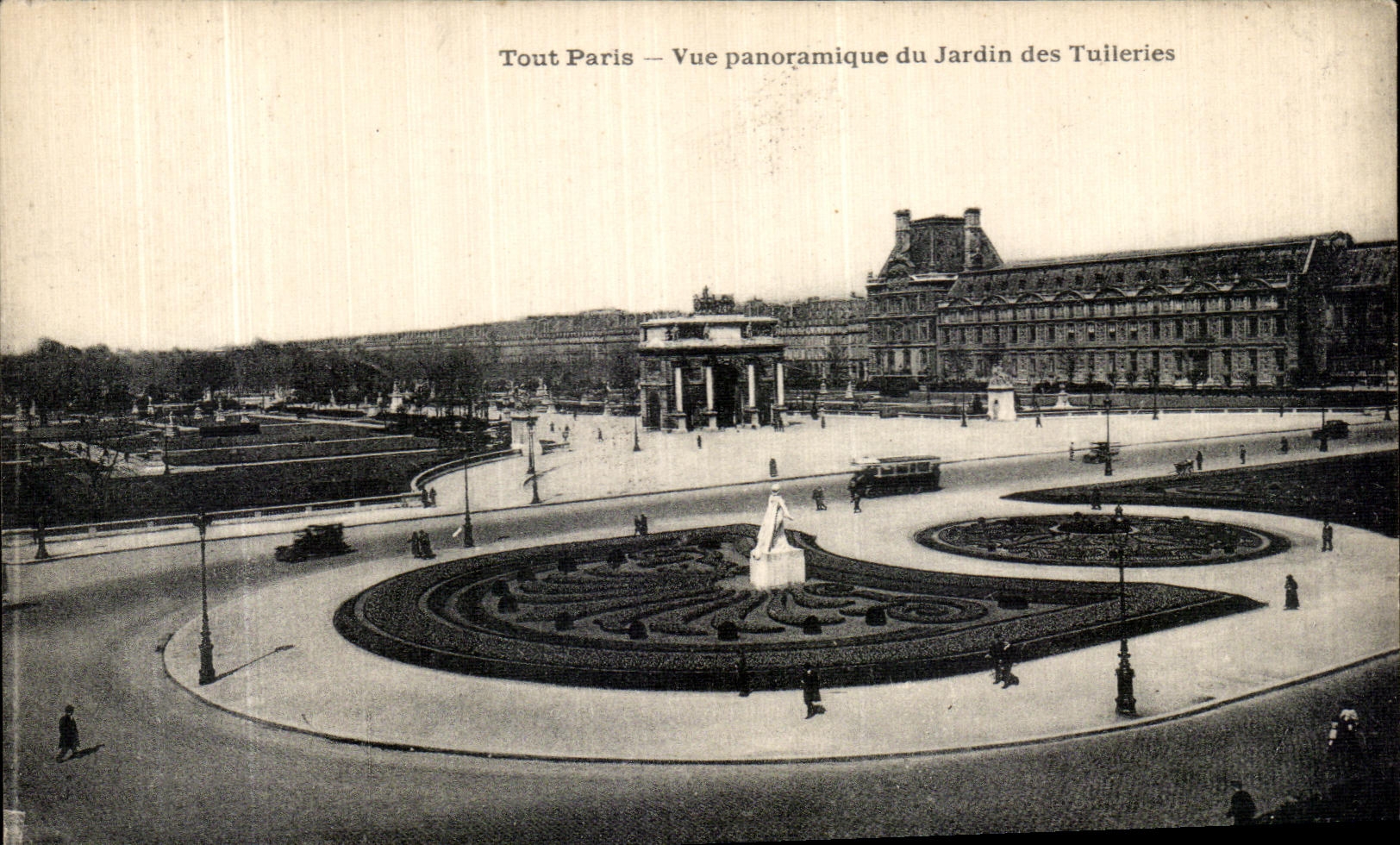 CPA Paris Vue Panoramique du Jardin des Tuileries