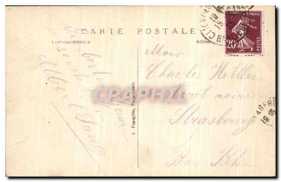 CPA Paris Exposition Internationale Arts Decoratifs 1925 Pavillon du commissariat general  — Rückseite
