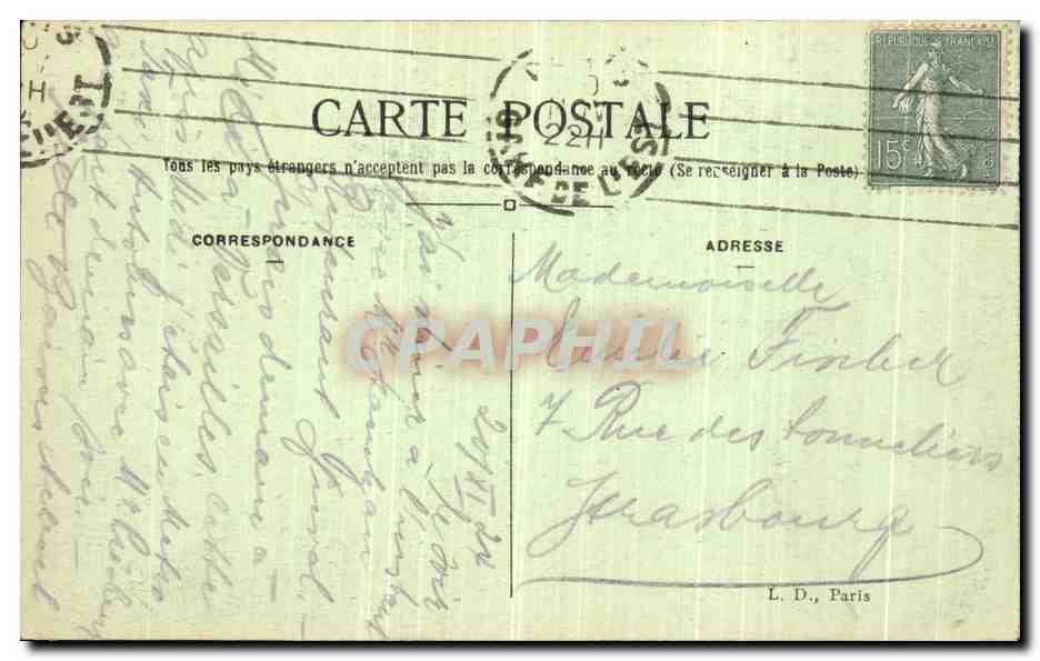 CPA Paris Arc de Triomphe de L Etoile et la Tombe du Soldat Inconnu — Rückseite