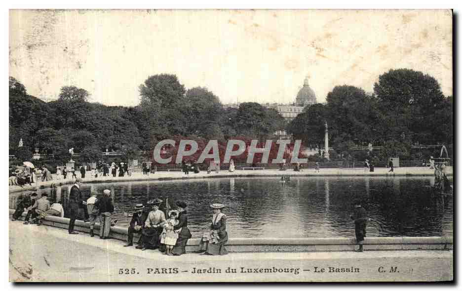 CPA Paris Jardin du Luxembourg Le bassin