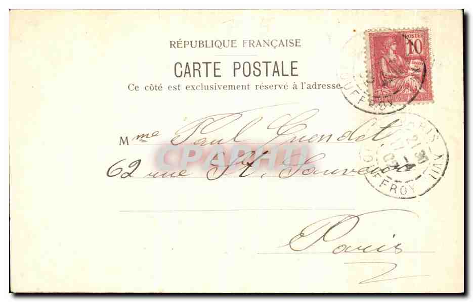 CPA Paris Royal Conseil d Etat — Rückseite